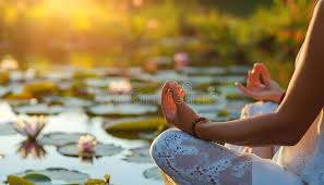 Position du lotus - Mains en Gyan Mudra